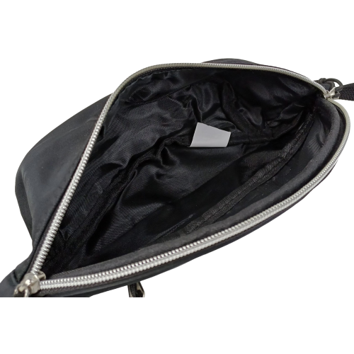 Сумка поясная Live in style черная, бананка набедренная на регулируемом ремне