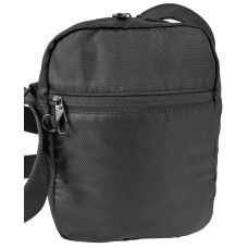 Мужская сумка через плечо Антивор с Rfid защитой LS Черная