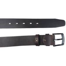 Широкий мужской ремень под джинсы Skipper темно-коричневый 4,5 см