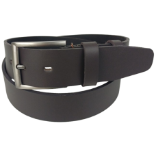 Ремень мужской кожаный Skipper 4.5 см, темно-коричневый, под джинсы, на пряжке