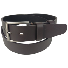 Ремень мужской кожаный Skipper 4.5 см, темно-коричневый, под джинсы, на пряжке