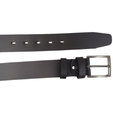 Ремень мужской кожаный Skipper 4.5 см, темно-коричневый, под джинсы, на пряжке