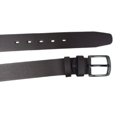 Ремень мужской широкий Skipper темно-коричневый 4.5 см, для джинс, на металлической пряжке