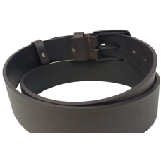 Ремень мужской широкий Skipper темно-коричневый 4.5 см, для джинс, на металлической пряжке