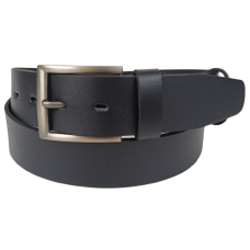 Ремень мужской кожаный Skipper черный 4.5 см, широкий, под джинсы и брюки