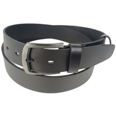 Ремень мужской джинсовый широкий Skipper 4.5 см, черный, под джинсы, с матовой пряжкой