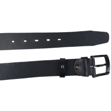 Ремень мужской джинсовый широкий Skipper 4.5 см, черный, под джинсы, с матовой пряжкой