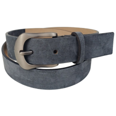 Ремень женский Tod's из нубука, графитовый, 3.5 см, Италия, с матовой пряжкой