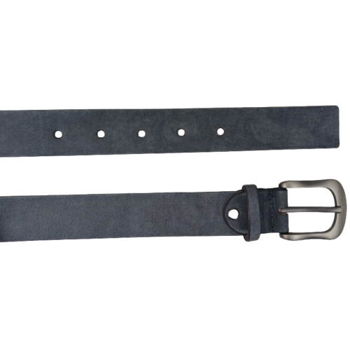 Ремень женский Tod's из нубука, графитовый, 3.5 см, Италия, с матовой пряжкой