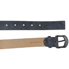 Ремень женский Tod's из нубука, графитовый, 3.5 см, Италия, с матовой пряжкой