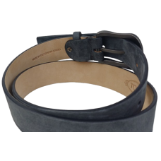 Ремень женский Tod's из нубука, графитовый, 3.5 см, Италия, с матовой пряжкой