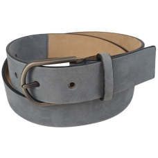 Ремень женский Tod's из нубука, светло-серый, 3.5 см, Италия, с матовой пряжкой