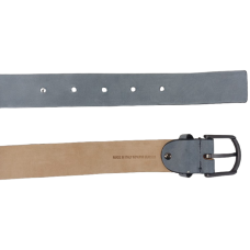 Ремень женский Tod's из нубука, светло-серый, 3.5 см, Италия, с матовой пряжкой