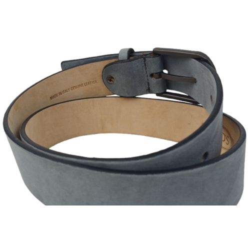 Ремень женский Tod's из нубука, светло-серый, 3.5 см, Италия, с матовой пряжкой