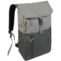 Рюкзак городской Live in style 18L, серый, с клапаном на фастексе, для документов А4