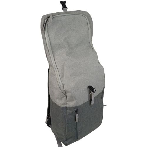 Рюкзак городской Live in style 18L, серый, с клапаном на фастексе, для документов А4