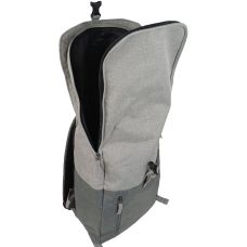 Рюкзак городской Live in style 18L, серый, с клапаном на фастексе, для документов А4