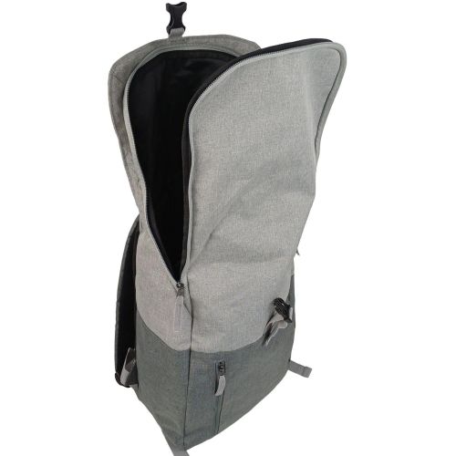 Рюкзак городской Live in style 18L, серый, с клапаном на фастексе, для документов А4