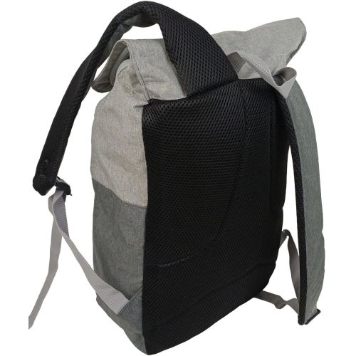 Рюкзак городской Live in style 18L, серый, с клапаном на фастексе, для документов А4