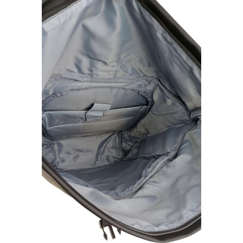 Рюкзак молодежный прорезиненный Live in style 18L, черный, роллтоп, Rolltop-Rucksack