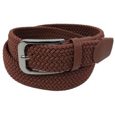 Ремень женский эластичный UP2 Fashion, коричневый, резинка, 3.5 см