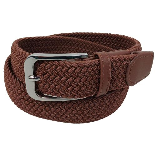 Ремень женский эластичный UP2 Fashion, коричневый, резинка, 3.5 см