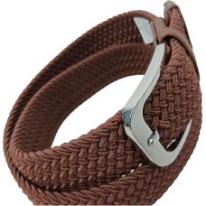 Ремень женский эластичный UP2 Fashion, коричневый, резинка, 3.5 см