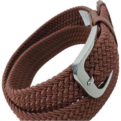 Ремень женский эластичный UP2 Fashion, коричневый, резинка, 3.5 см