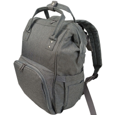 Рюкзак для мам Live in style 19 л, серый, с креплением на коляску, без коврика