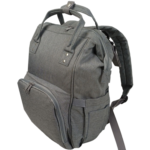 Рюкзак для мам Live in style 19 л, серый, с креплением на коляску, без коврика