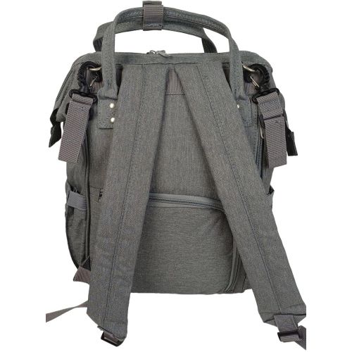 Рюкзак для мам Live in style 19 л, серый, с креплением на коляску, без коврика