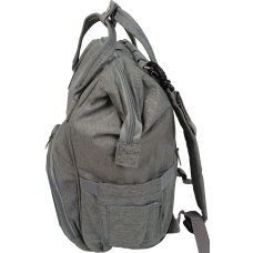 Рюкзак для мам Live in style 19 л, серый, с креплением на коляску, без коврика