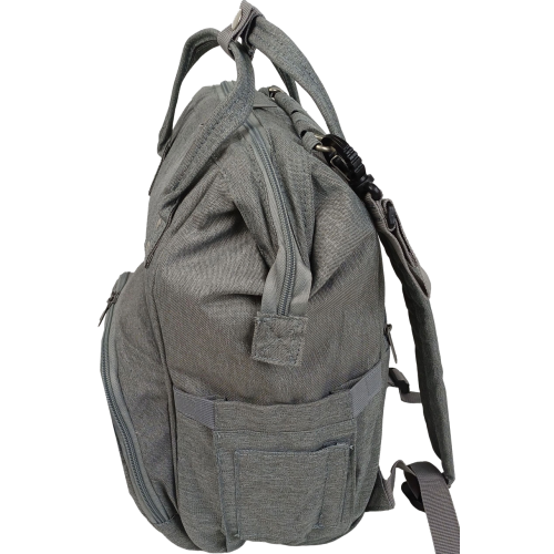 Рюкзак для мам Live in style 19 л, серый, с креплением на коляску, без коврика