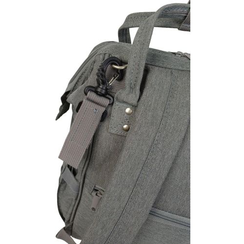 Рюкзак для мам Live in style 19 л, серый, с креплением на коляску, без коврика