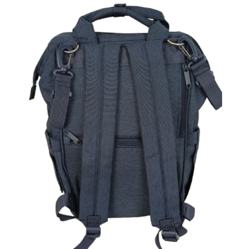 Рюкзак для мам Live in style 19 л, синий, с ковриком и креплением на коляску