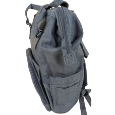 Рюкзак для мам Live in style 19 л, синий, с ковриком и креплением на коляску