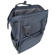 Рюкзак для мам Live in style 19 л, синий, с ковриком и креплением на коляску