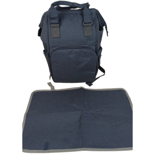 Рюкзак для мам Live in style 19 л, синий, с ковриком и креплением на коляску