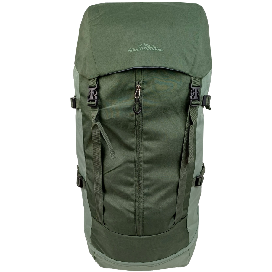 Рюкзак туристический Adventuridge 45 л, хаки, легкий, с дождевиком и поясным ремнем