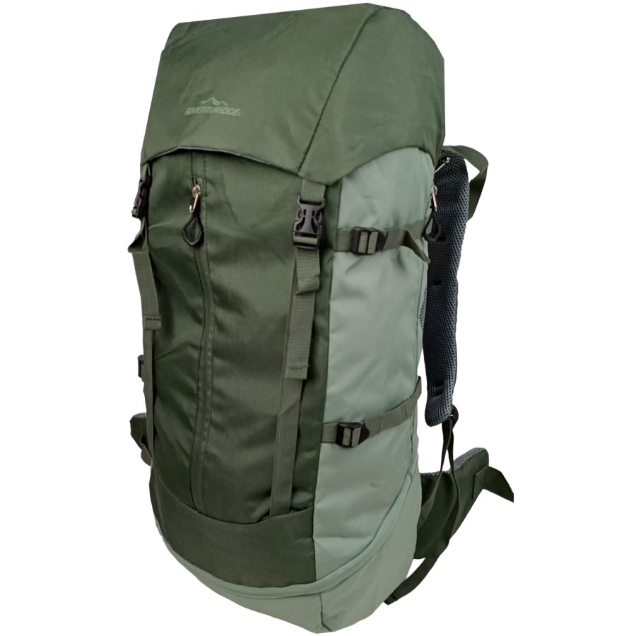 Рюкзак туристический Adventuridge 45 л, хаки, легкий, с дождевиком и поясным ремнем