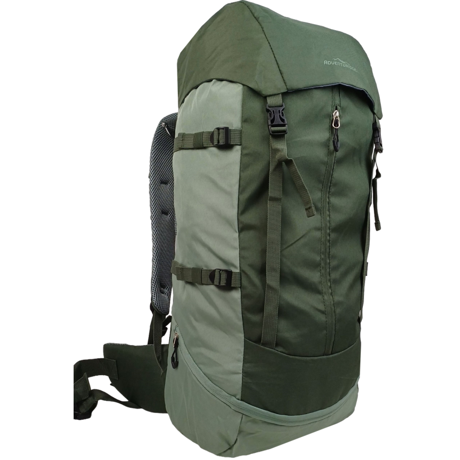 Рюкзак туристический Adventuridge 45 л, хаки, легкий, с дождевиком и поясным ремнем
