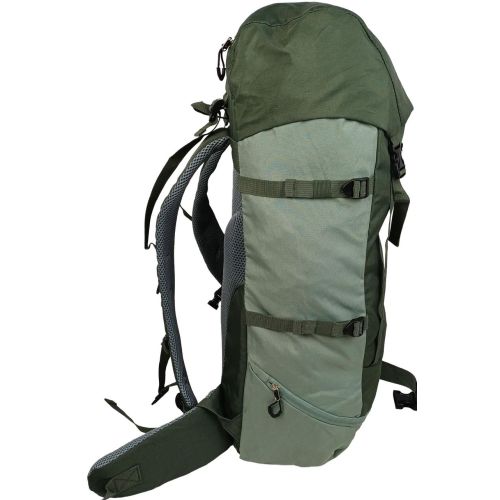 Рюкзак туристический Adventuridge 45 л, хаки, легкий, с дождевиком и поясным ремнем