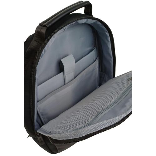 Рюкзак деловой Live in style 15 л, черный, для ноутбука 15, с креплением на чемодан