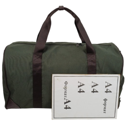 Сумка дорожная ASCE 35 л, хаки, с отделением для обуви, на чемодан