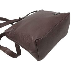 Женская кожаная наплечная сумка Borsacomoda темно-коричневая (810.037)
