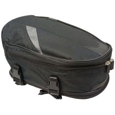 Мотосумка Riciclo 2в1 с увеличением объема, багажная сумка на плечо, черная 35x23x18 см
