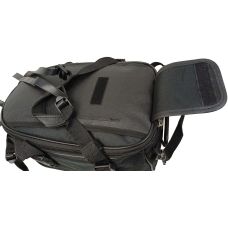 Мотосумка Riciclo 2в1 с увеличением объема, багажная сумка на плечо, черная 35x23x18 см