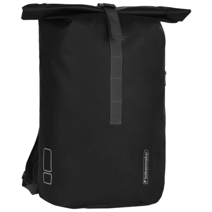 Велосумка-рюкзак Bikemate 2 в 1 (черная) с дождевиком 22 л