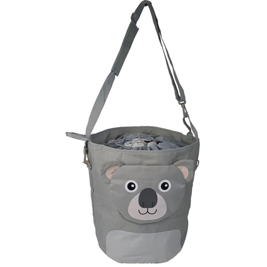 Сумка детская для игрушек 35L Live in Style LS, цилиндр, серая