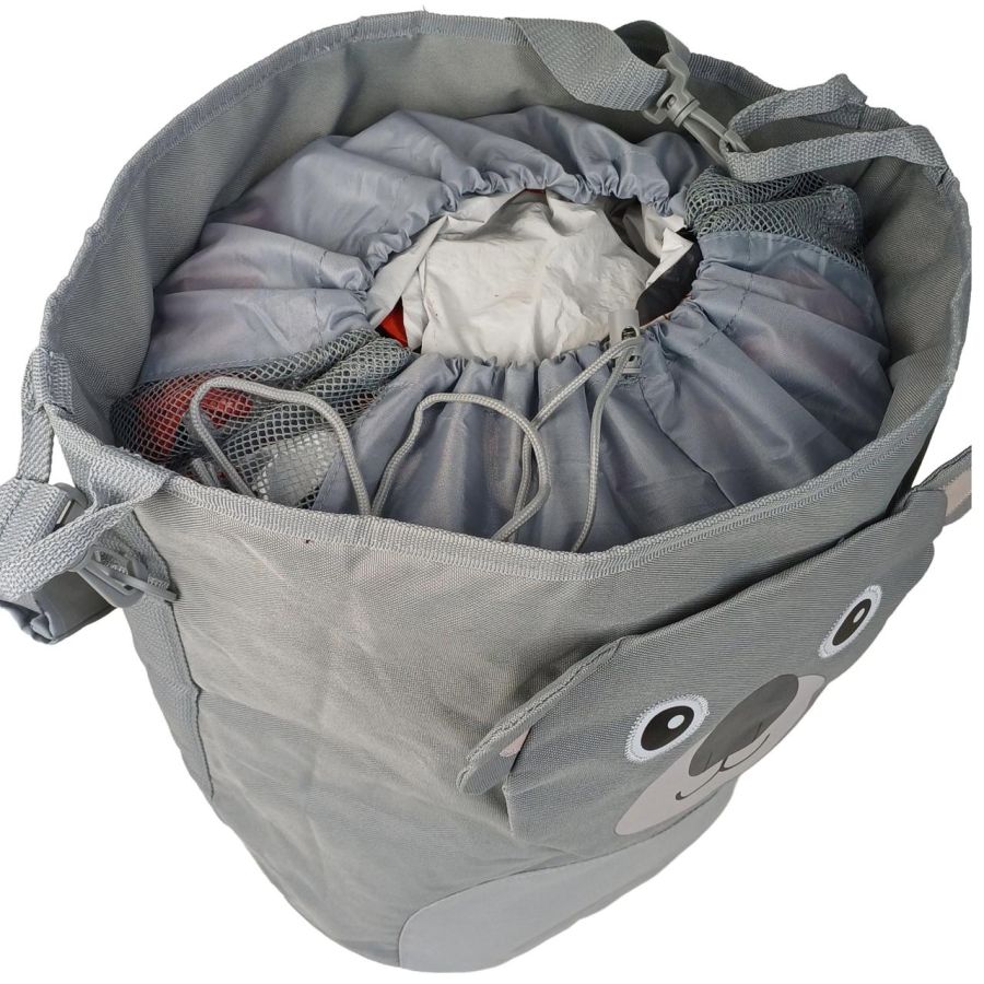 Сумка детская для игрушек 35L Live in Style LS, цилиндр, серая